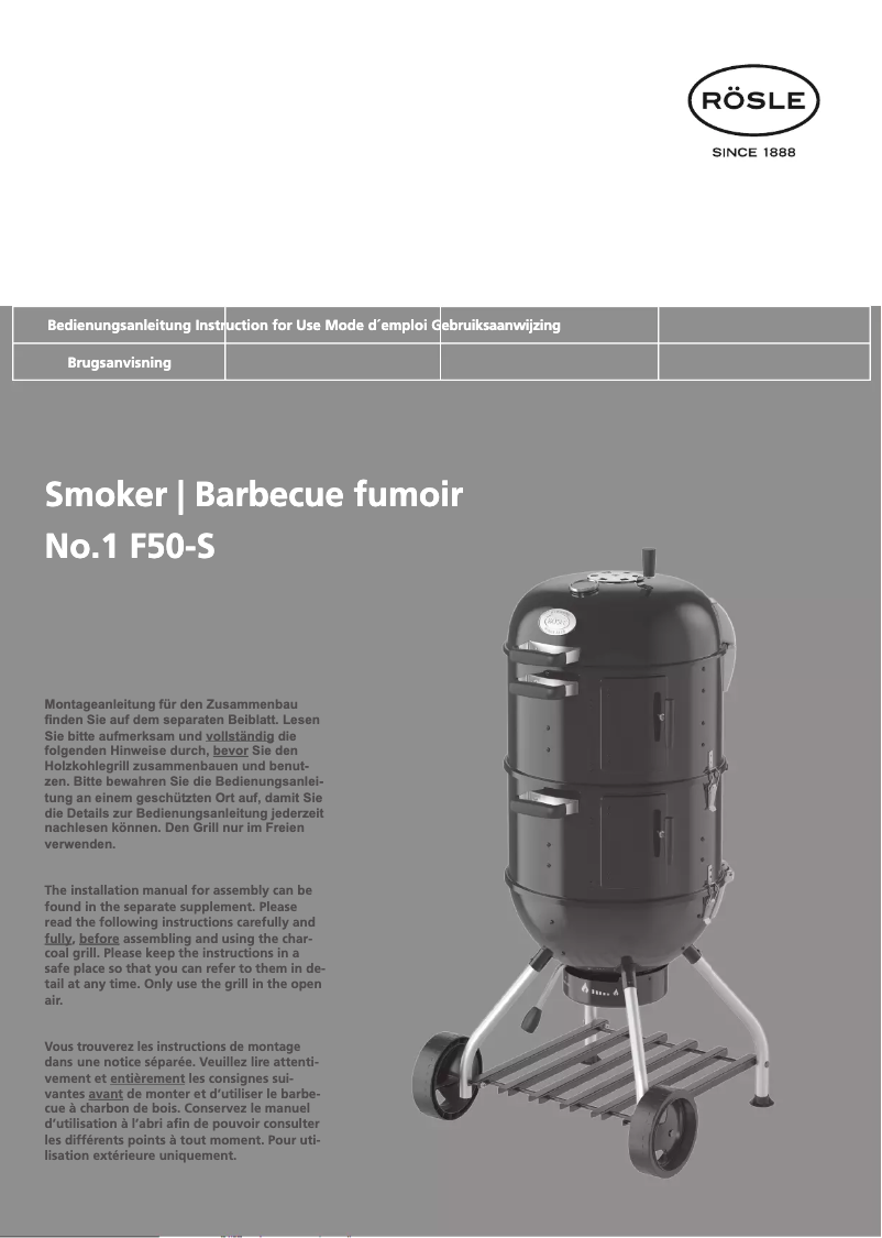 Image de la première page du manuel de l'appareil No.1 F50-S