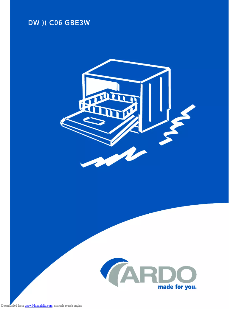 Image de la première page du manuel de l'appareil DWC06E3W