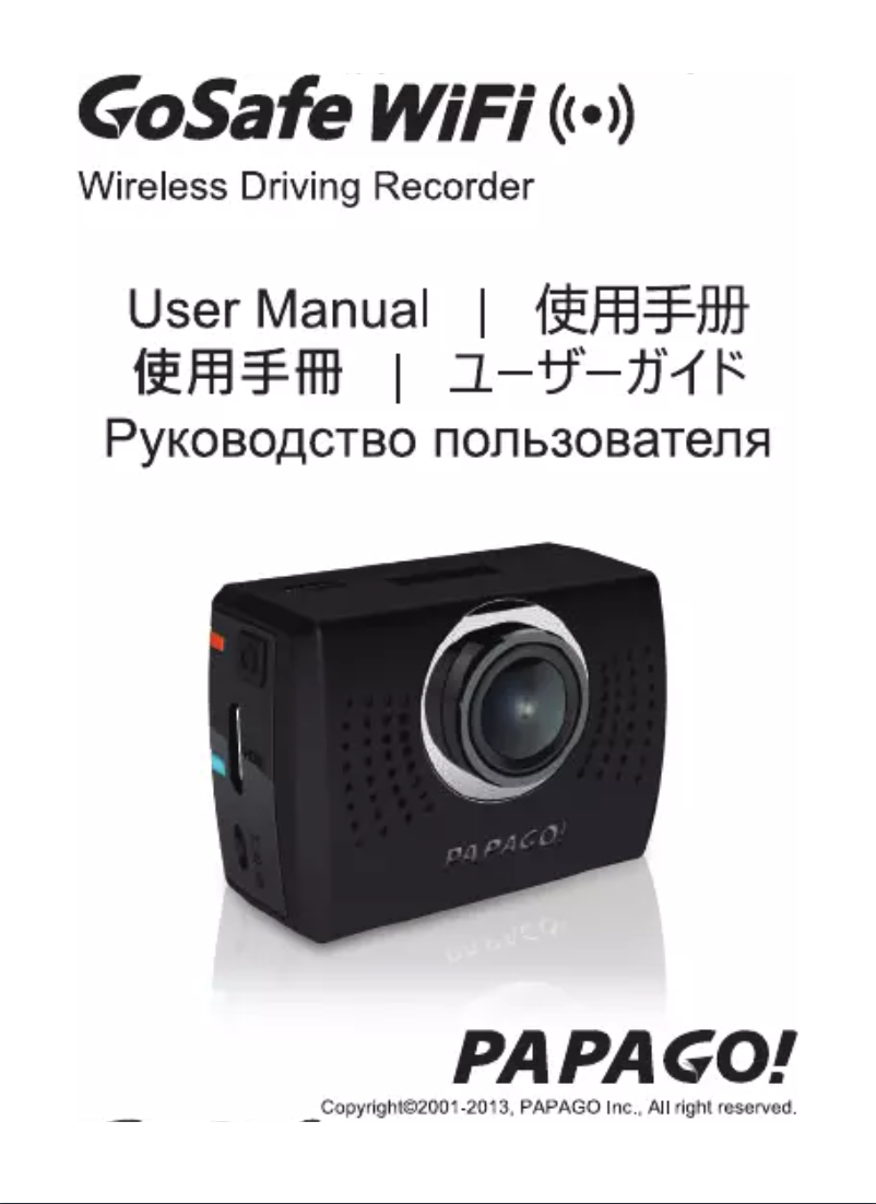 Página 1 del manual Manual de usuario Papago GoSafe WiFi