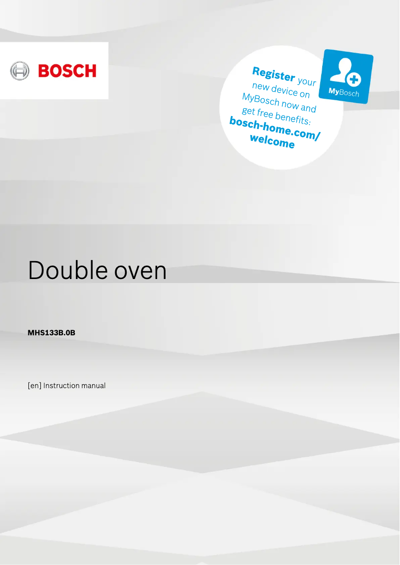 Page n°1 - Mode d'emploi Bosch MHS133BR0B