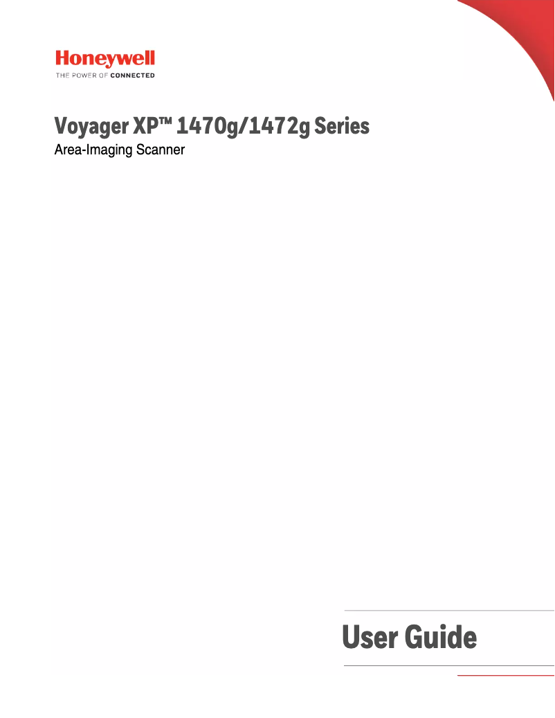 Page 1 de la notice Manuel utilisateur Honeywell Voyager XP 1470g