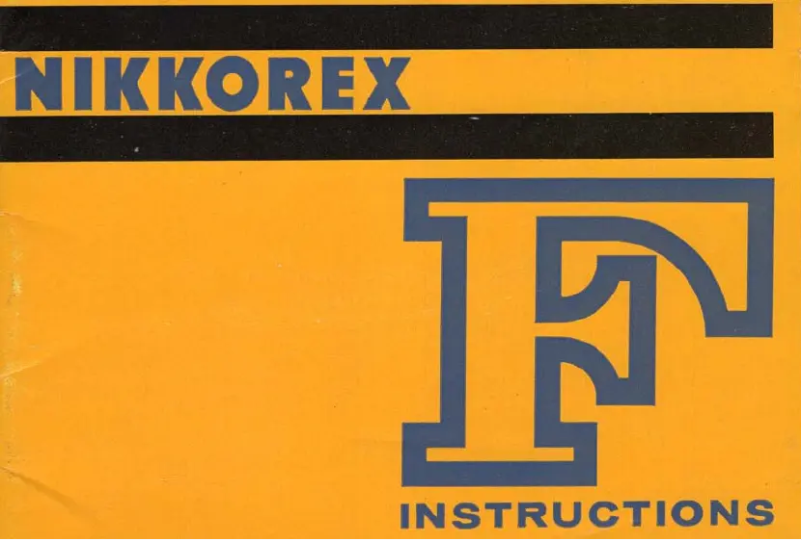 Page 1 de la notice Manuel utilisateur Nikon Nikkorex F
