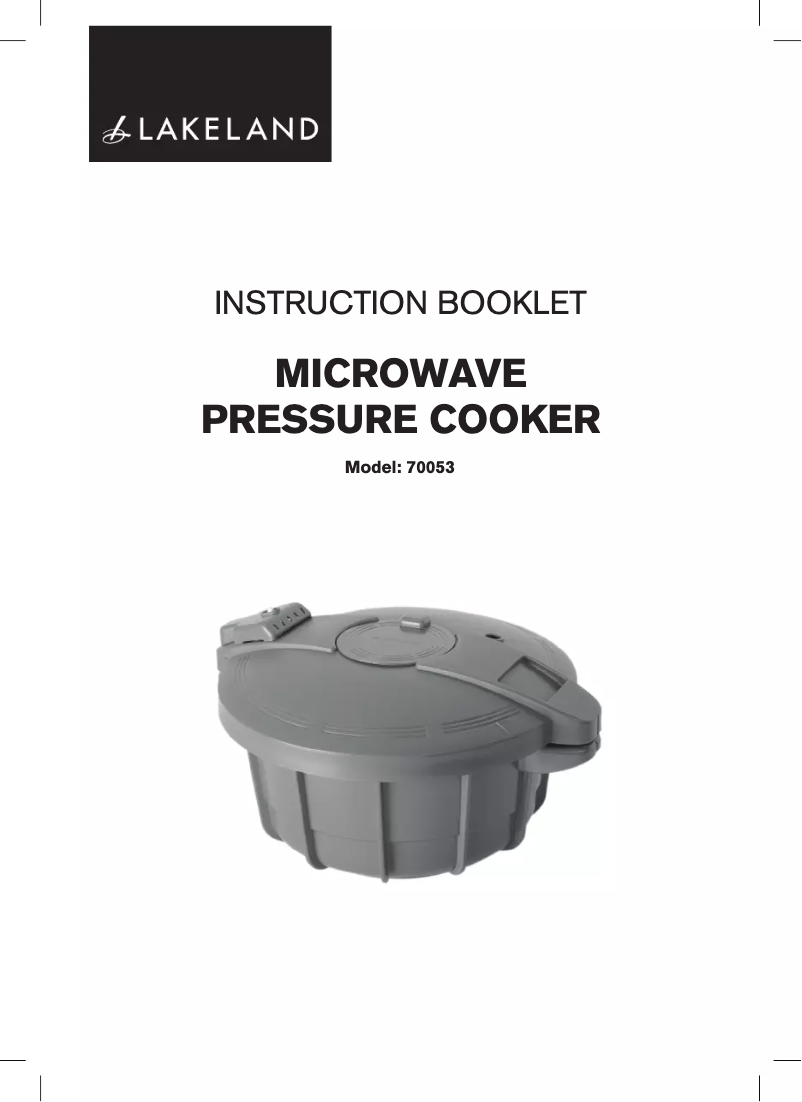 Page n°1 - Manuel utilisateur Lakeland 70053