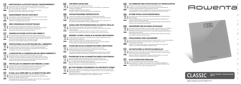 Página 1 del manual Manual de usuario Rowenta Classic BS1131V0