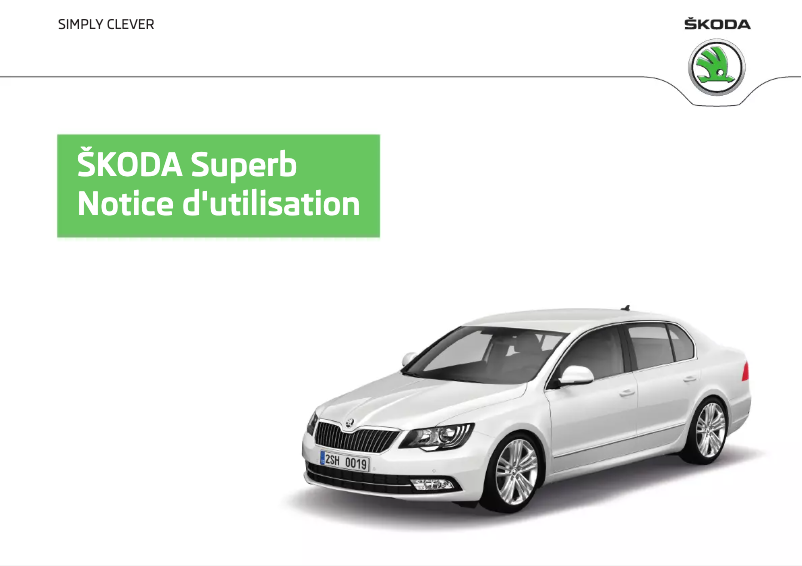 Page 1 de la notice Manuel utilisateur Skoda Superb (2013)