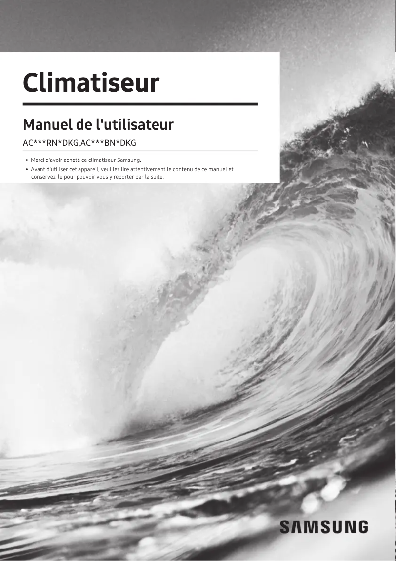 Page n°1 - Manuel utilisateur Samsung AC052RNLDKG