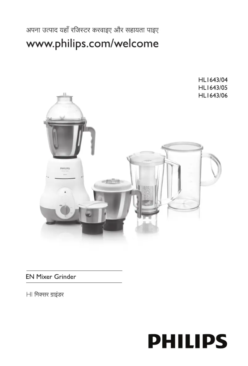 Image de la première page du manuel de l'appareil Avance Collection HL1643