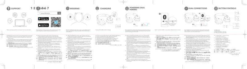 Page n°1 - Guide de démarrage rapide Soundcore Q20i