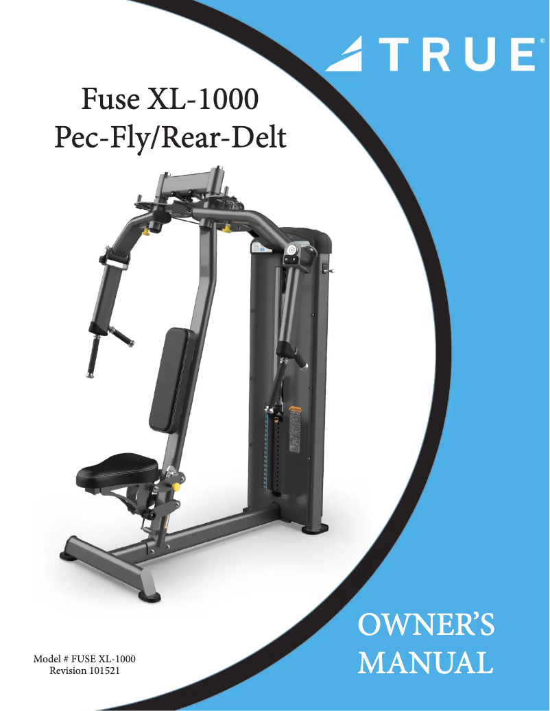 Page 1 de la notice Manuel utilisateur True XL-1000