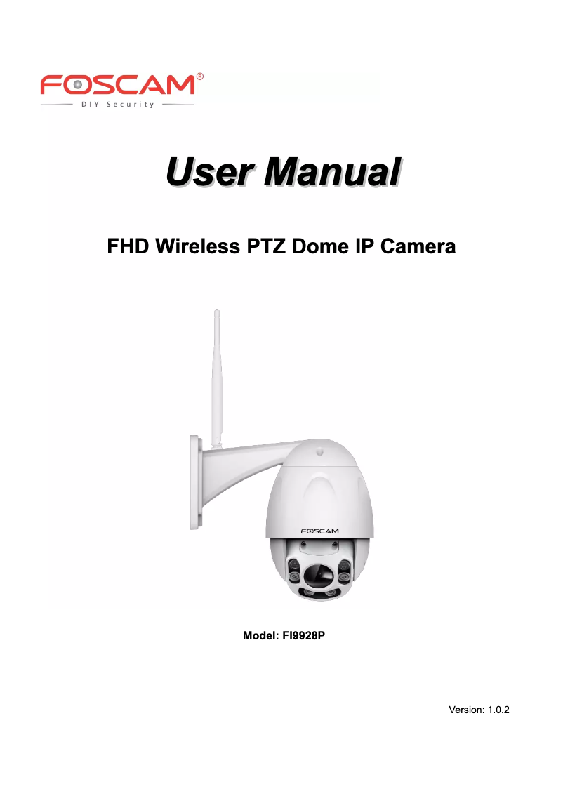 Page n°1 - Manuel utilisateur Foscam FI9928P