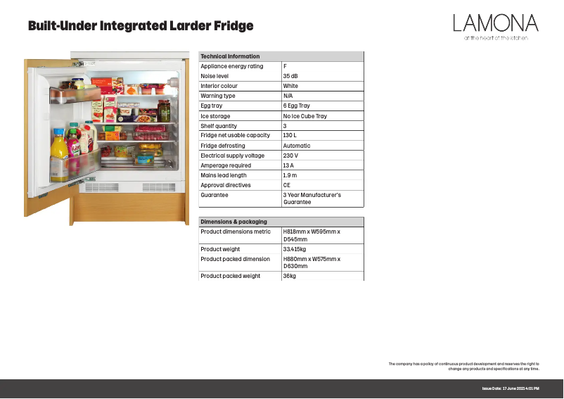 Image de la première page du manuel de l'appareil LAM6000