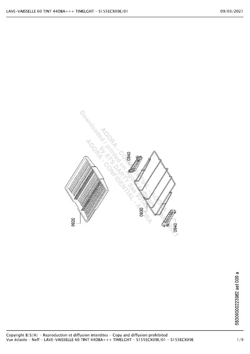 Image de la première page du manuel de l'appareil S155ECX09E