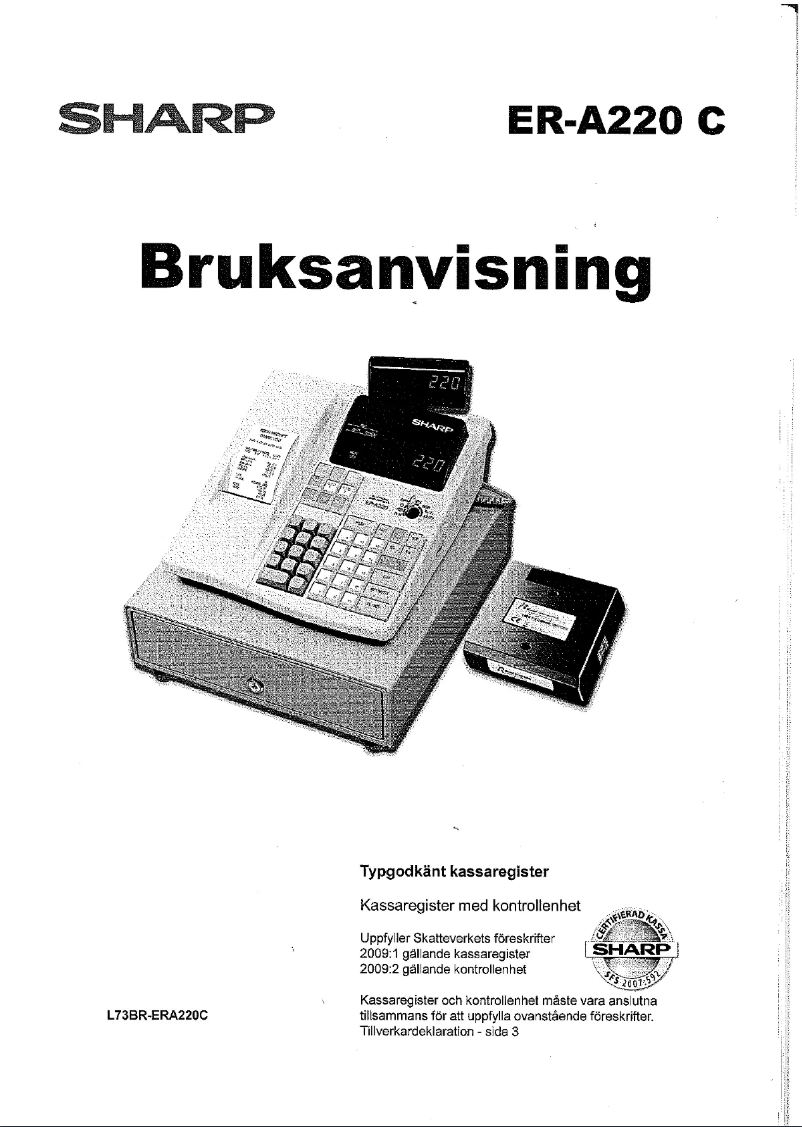 Image de la première page du manuel de l'appareil ER-A220 C