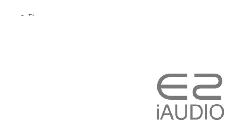 Page 1 de la notice Manuel utilisateur Cowon E2