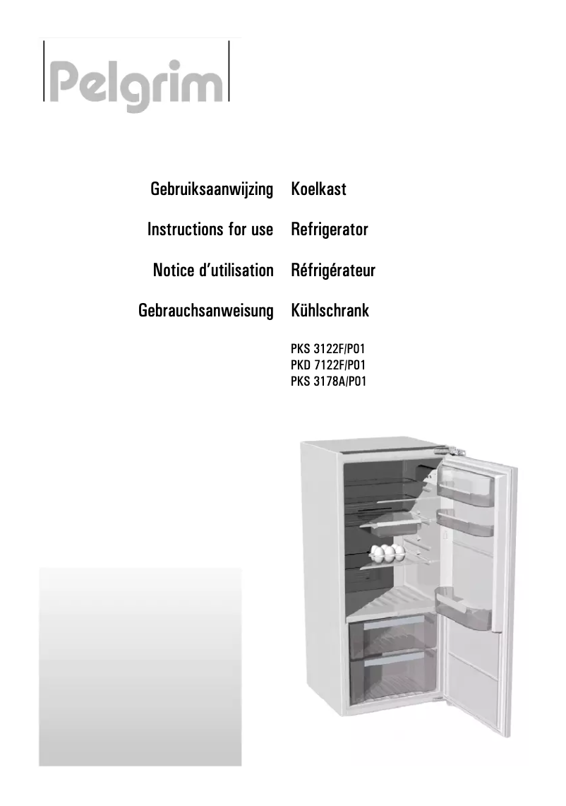 Page 1 de la notice Manuel utilisateur Pelgrim PKS 3122 F