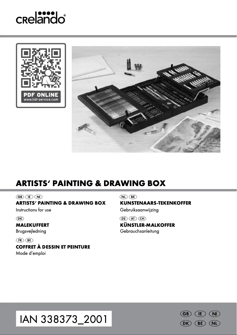 Page 1 de la notice Manuel utilisateur Crelando IAN 338373