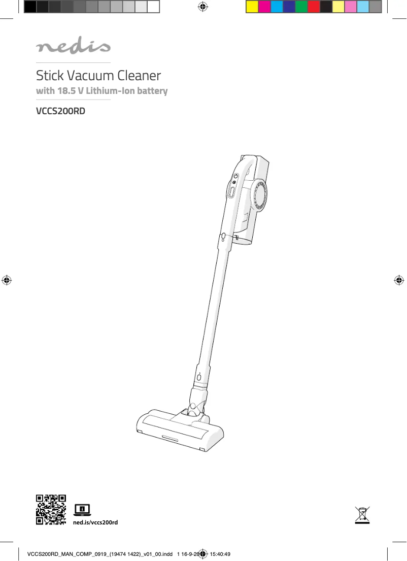 Page n°1 - Manuel utilisateur Nedis VCCS200RD