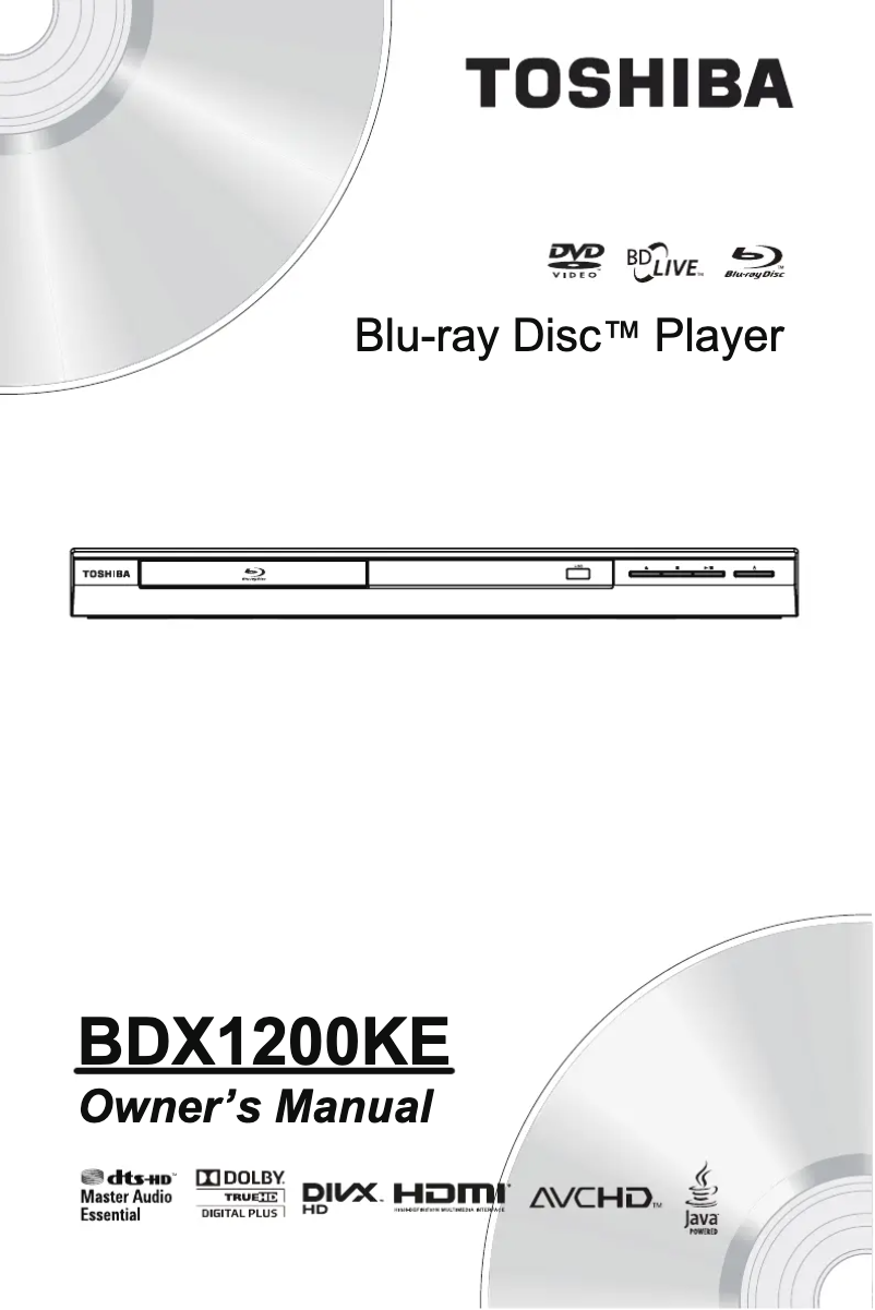 Page 1 de la notice Manuel utilisateur Toshiba BDX1200KE