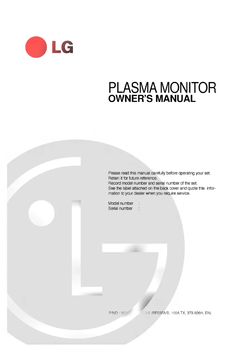 Página 1 del manual Manual de usuario LG MZ-50PZ46