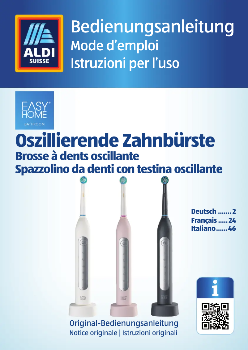 Page 1 de la notice Manuel utilisateur Easy Home GT-TBO-05