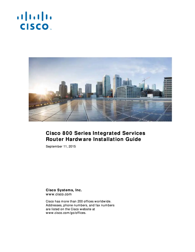 Page n°1 - Manuel utilisateur Cisco 819G