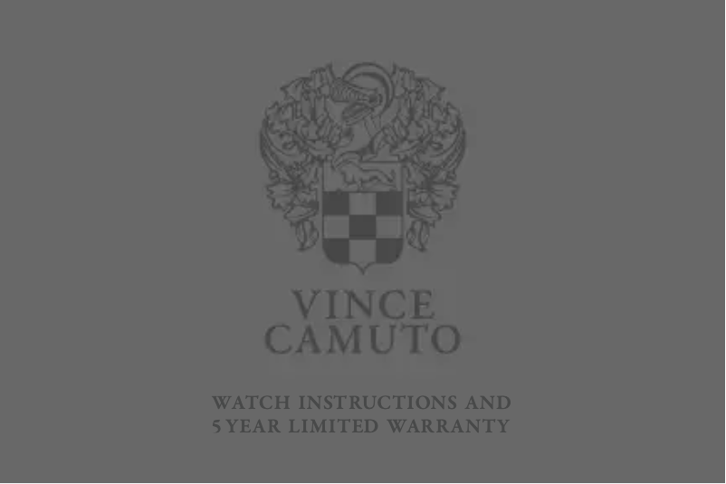 Page n°1 - Manuel utilisateur Vince Camuto VC.1002SVSV