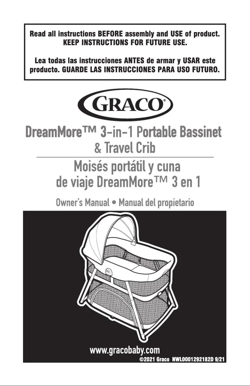 Page 1 de la notice Manuel utilisateur Graco DreamMore