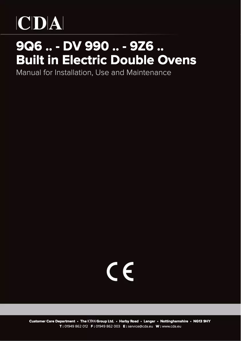 Image de la première page du manuel de l'appareil 9Q6