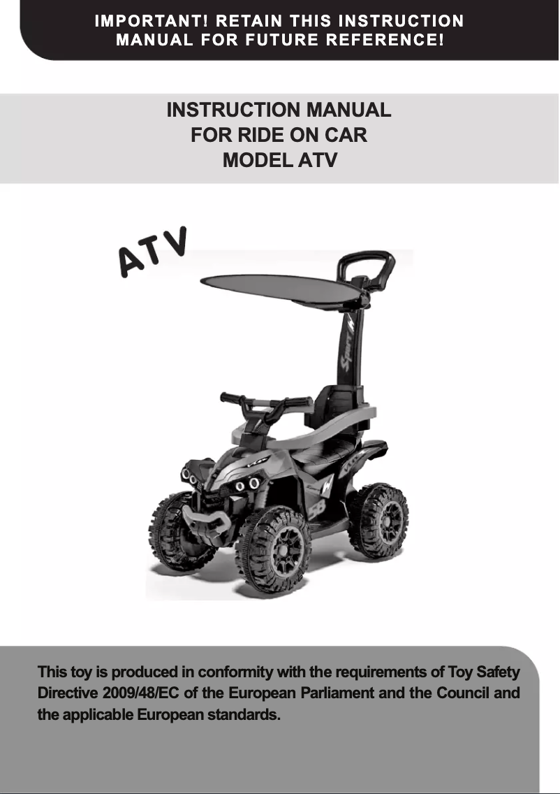 Image de la première page du manuel de l'appareil ATV