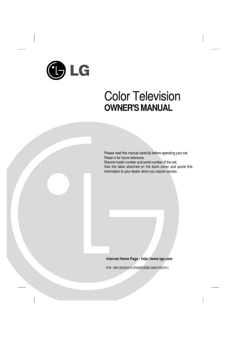 Image de la première page du manuel de l'appareil 14FK3RB