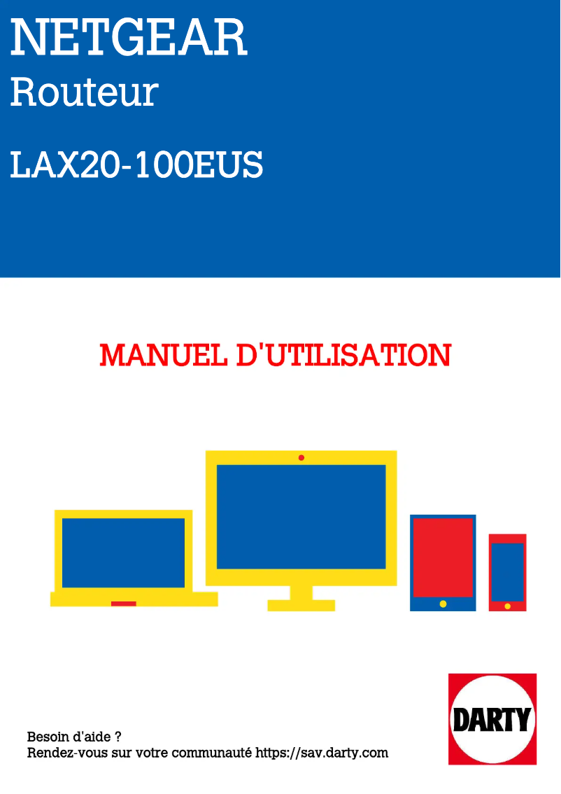 Page 1 de la notice Manuel utilisateur Netgear Nighthawk LAX20