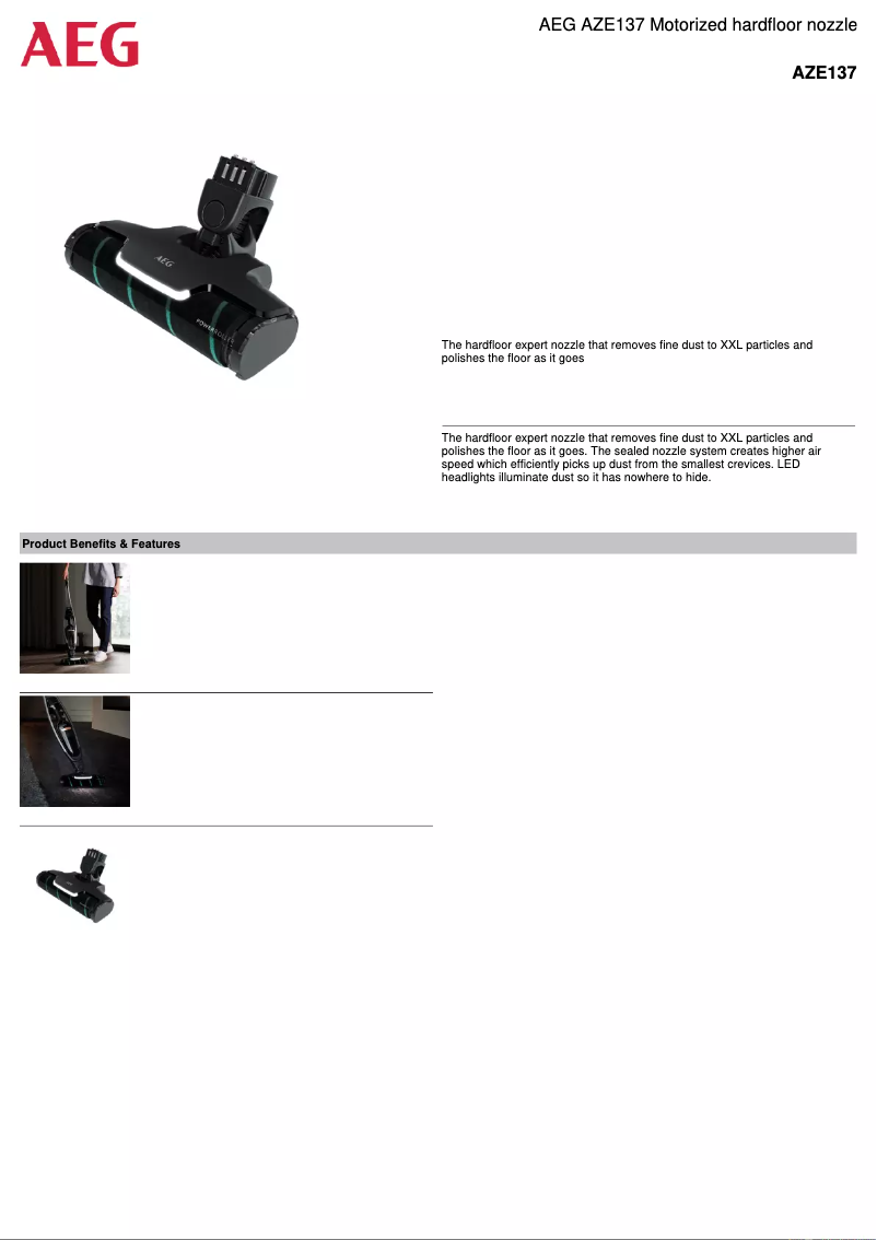 Image de la première page du manuel de l'appareil AZE137