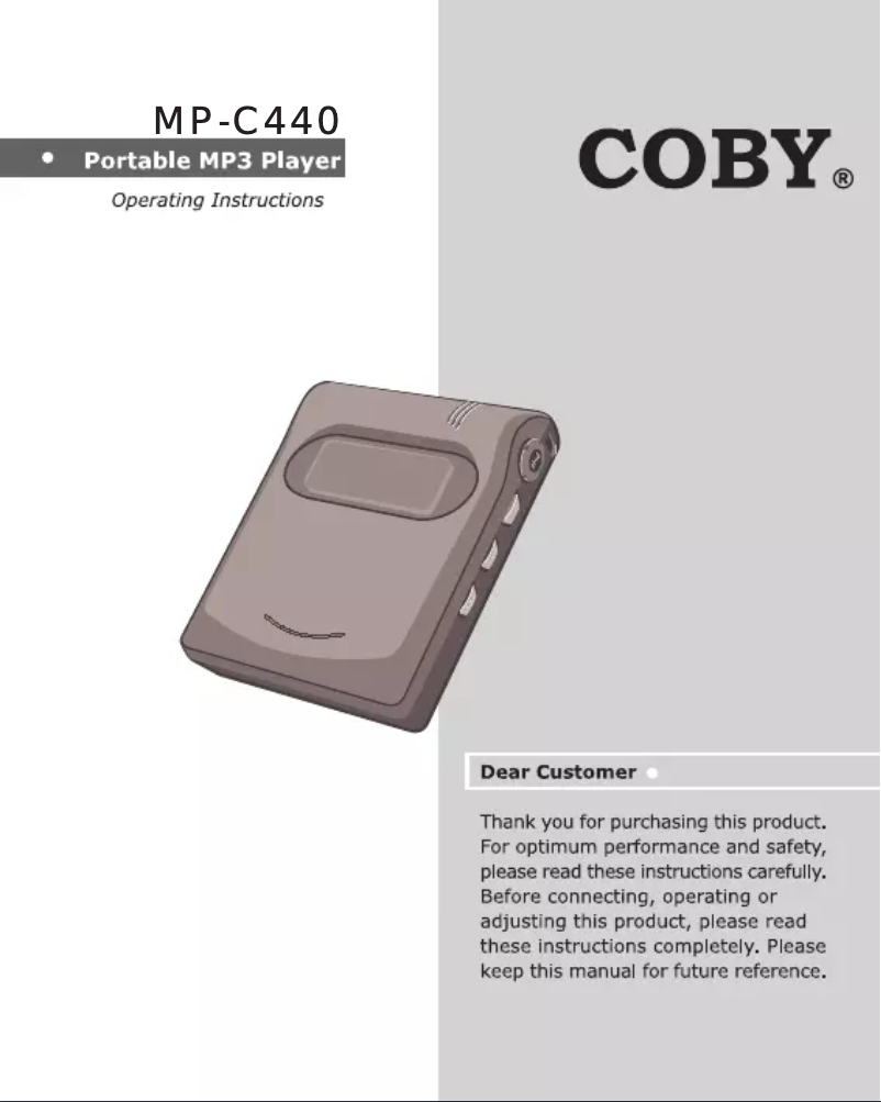 Imagen de la primera página del manual del dispositivo MPC440