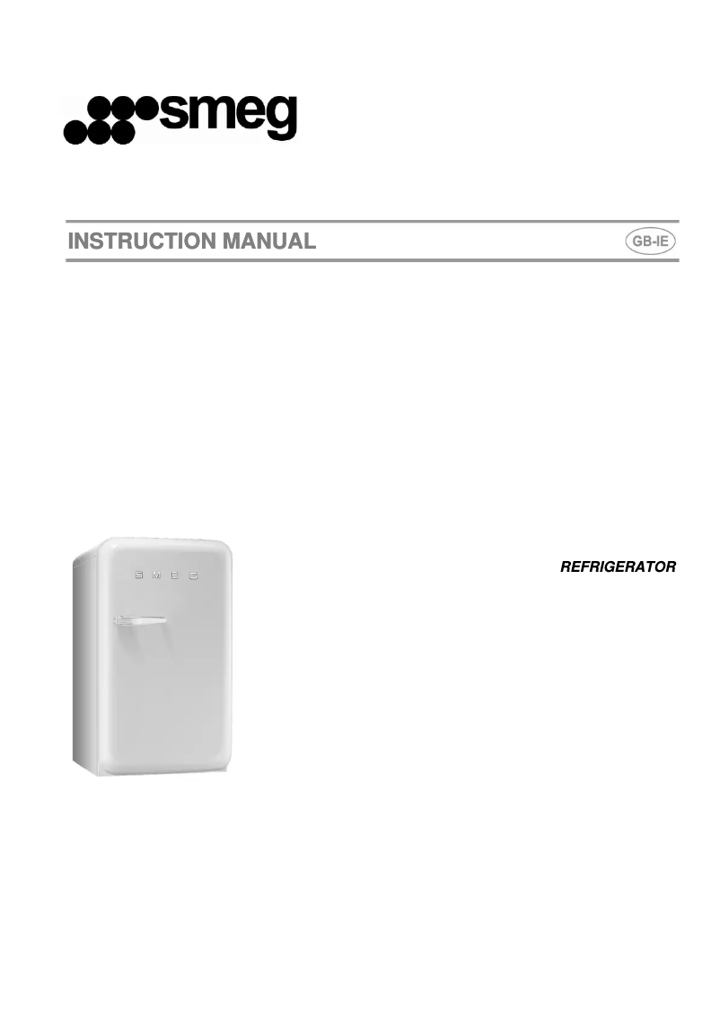 Page n°1 - Manuel utilisateur Smeg FAB5RCR