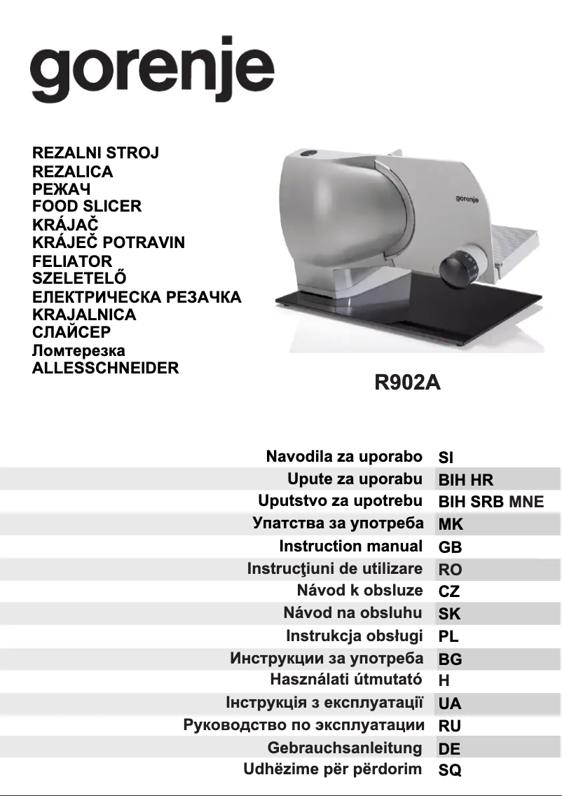 Image de la première page du manuel de l'appareil R902A