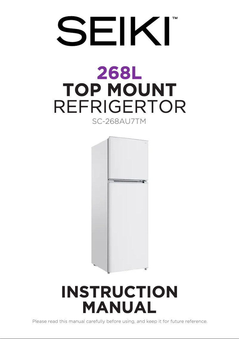 Página 1 del manual Manual de usuario Seiki SC-268AU7TM