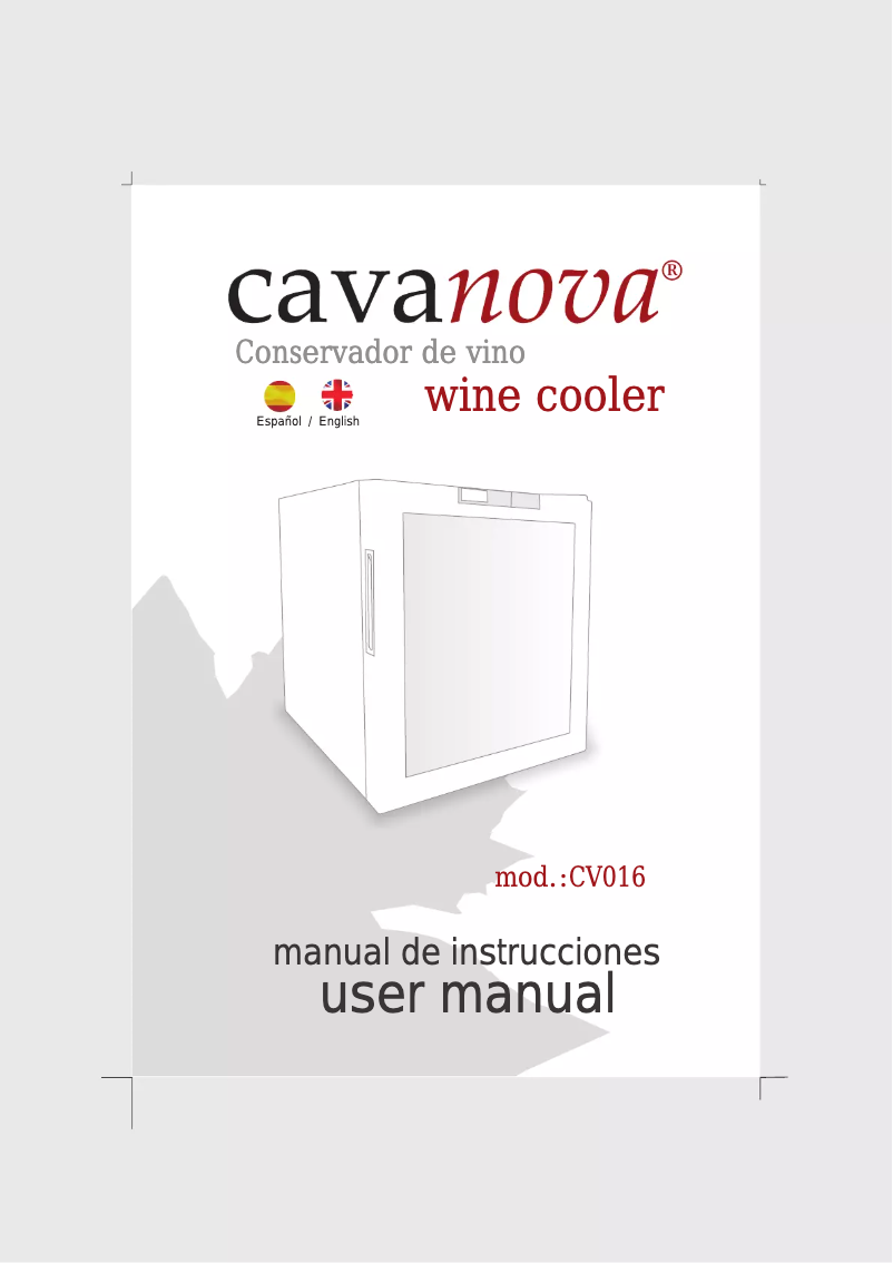 Page n°1 - Manuel utilisateur Cavanova CV-016