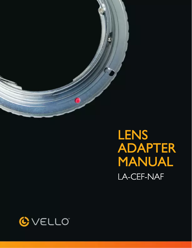 Image de la première page du manuel de l'appareil LA-CEF-NAF