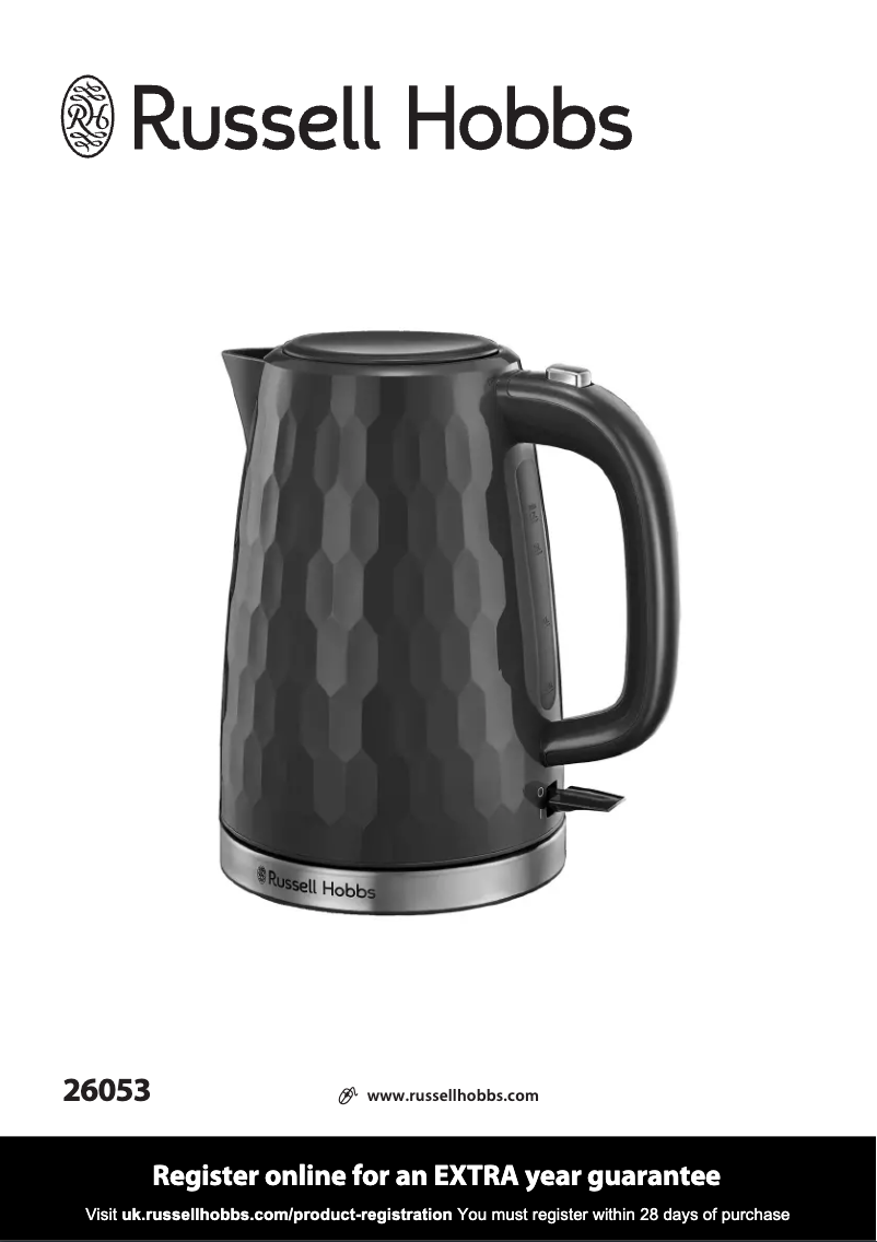 Page n°1 - Manuel utilisateur Russell Hobbs Honeycomb 26053