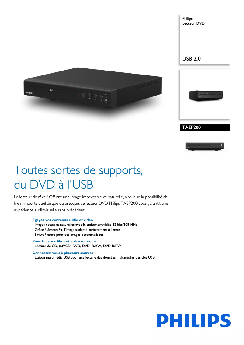 Image de la première page du manuel de l'appareil EP200