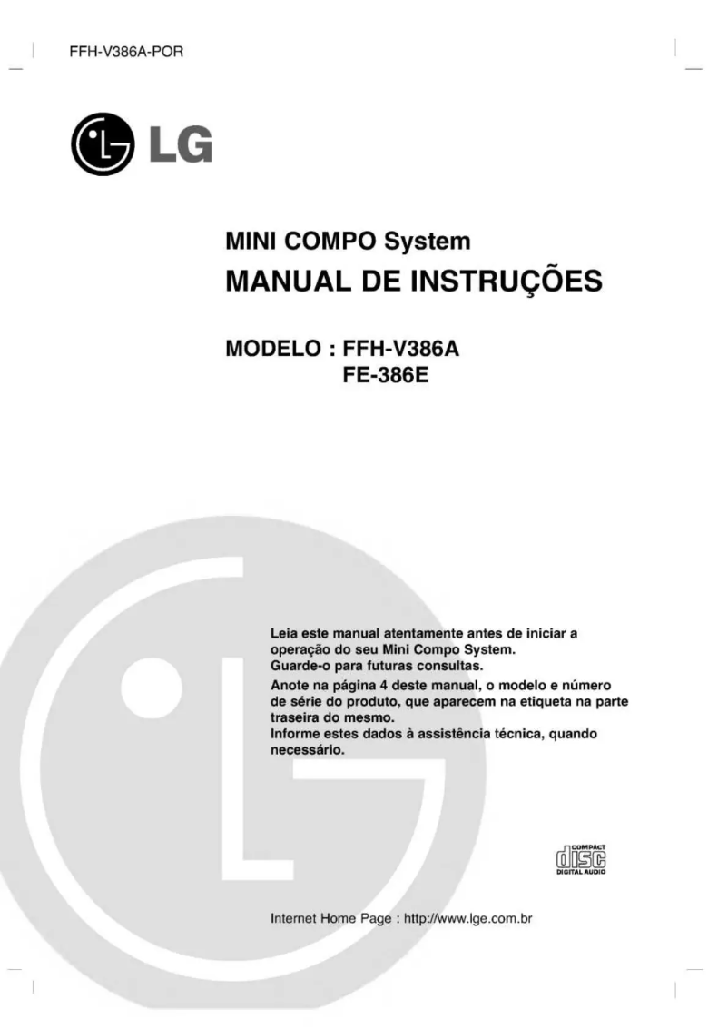 Page n°1 - Manuel utilisateur LG FE-386E