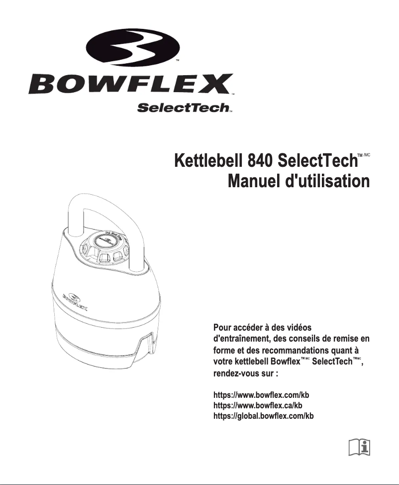 Página 1 del manual Manual de usuario Bowflex SelectTech 840