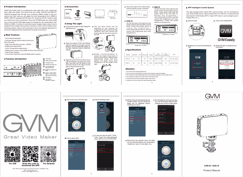 Image de la première page du manuel de l'appareil RGB-7S