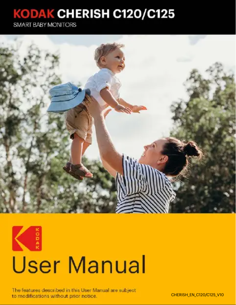 Page 1 de la notice Manuel utilisateur Kodak Cherish C120