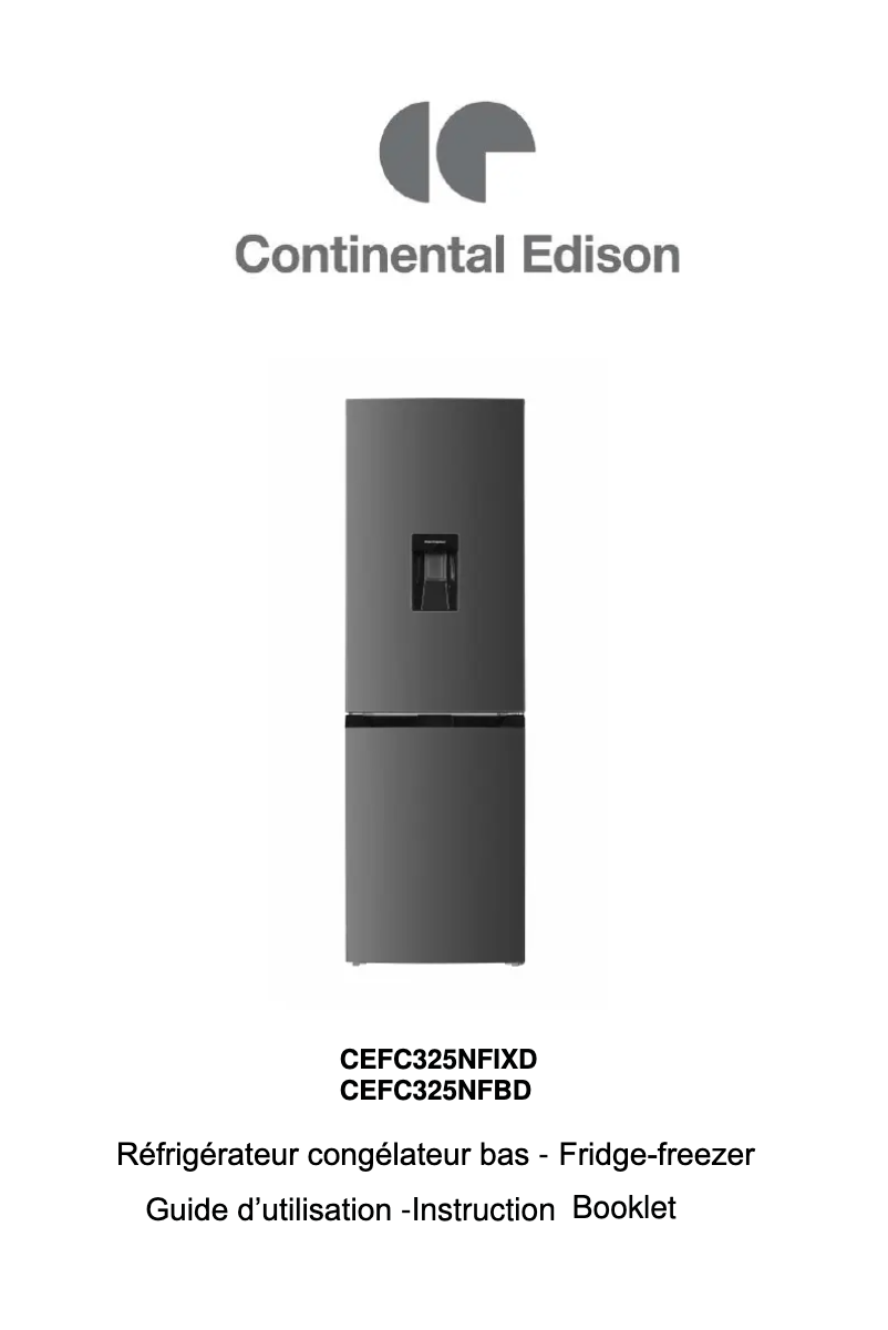 Image de la première page du manuel de l'appareil CEFC325NFBD