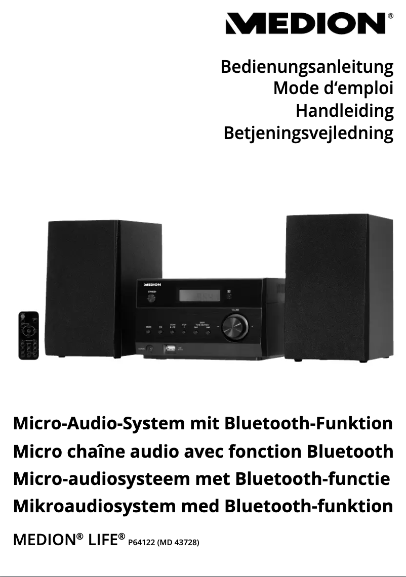 Page 1 de la notice Manuel utilisateur Medion LIFE P64112 (MD 43728)