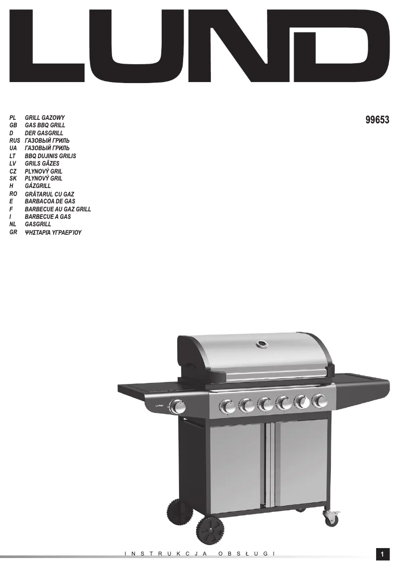 Page n°1 - Manuel utilisateur Lund 99653