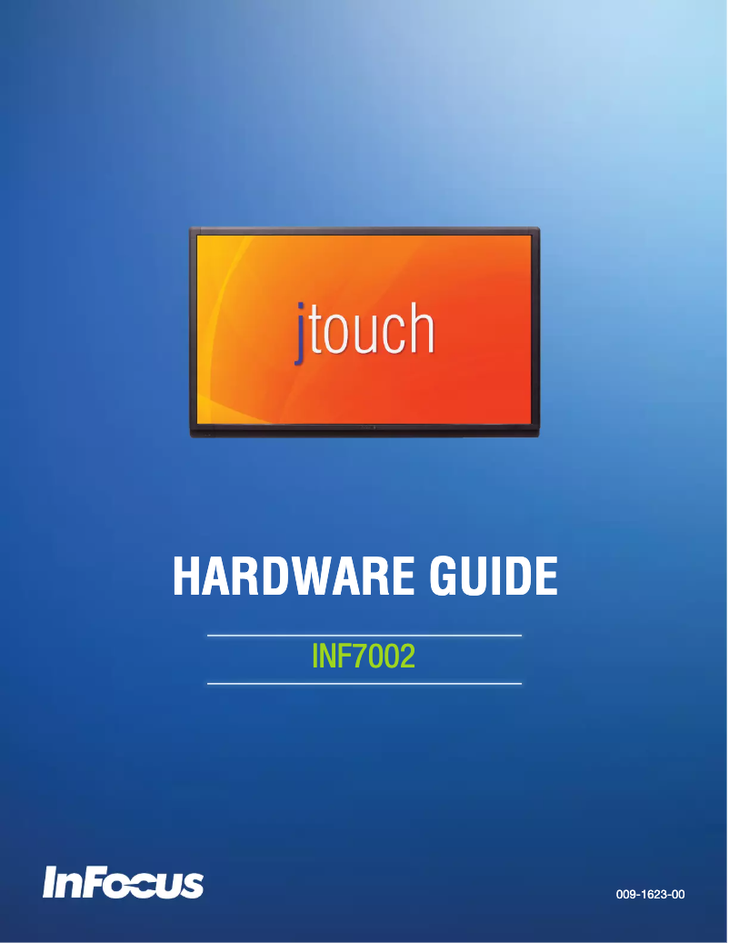 Page 1 de la notice Manuel utilisateur InFocus JTouch INF7002WB