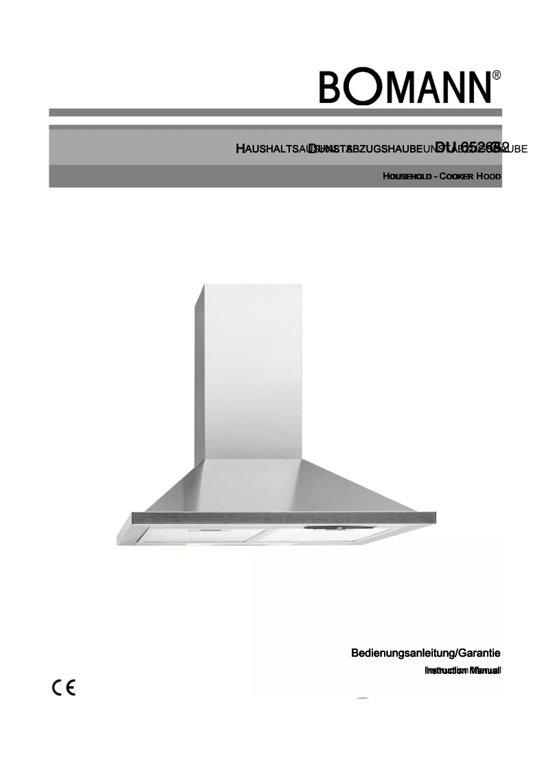 Image de la première page du manuel de l'appareil DU 652 G