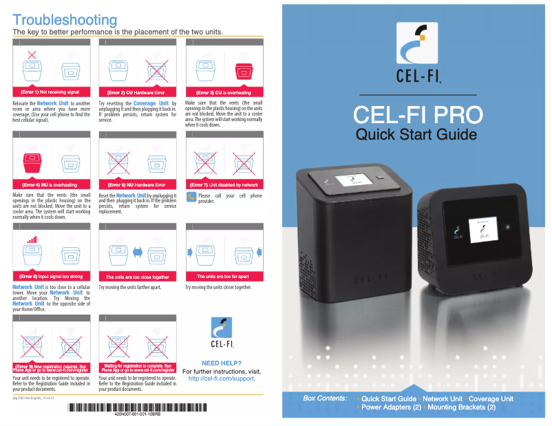 Imagen de la primera página del manual del dispositivo PRO